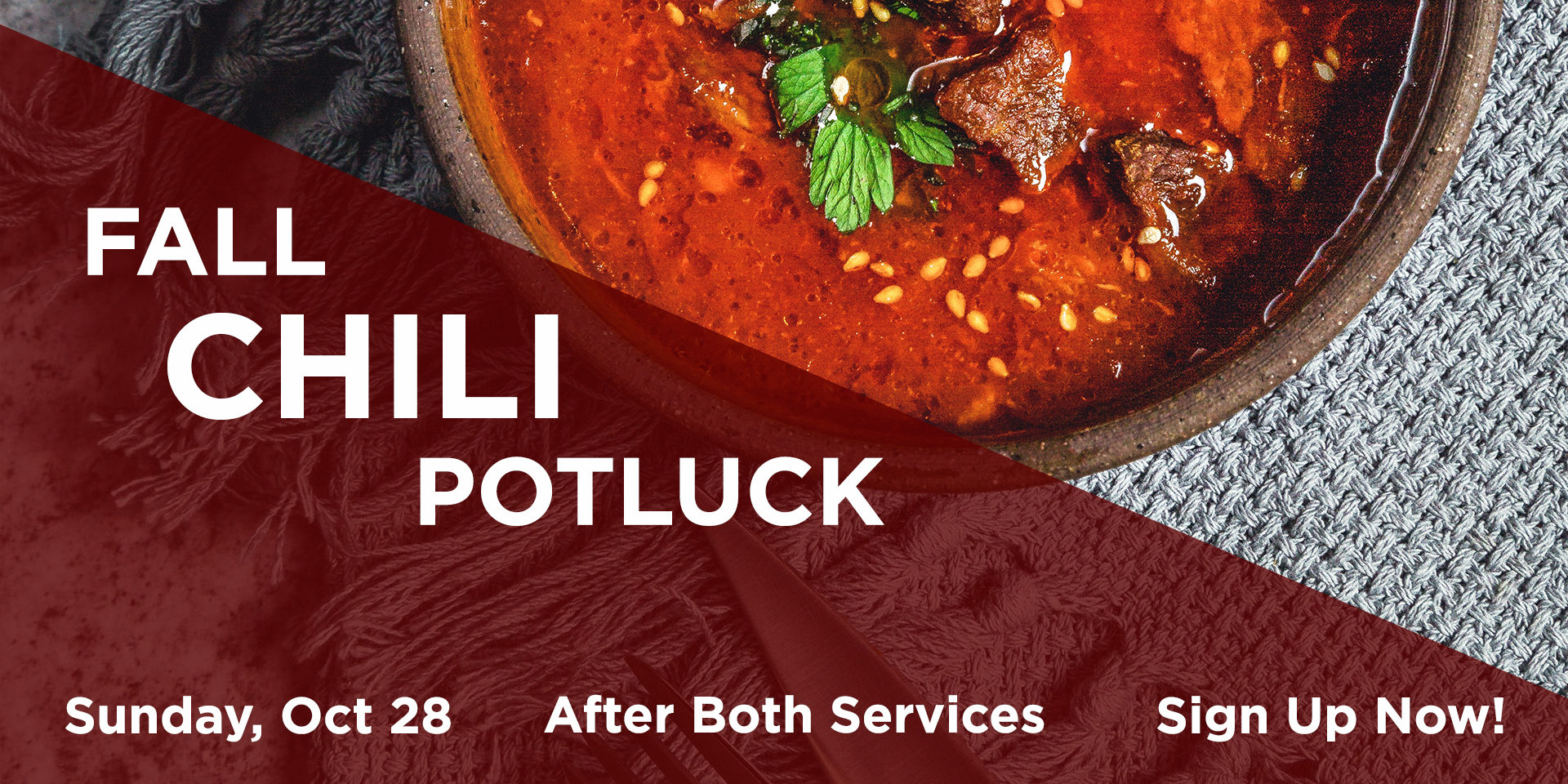 Fall Chili Potluck October 28